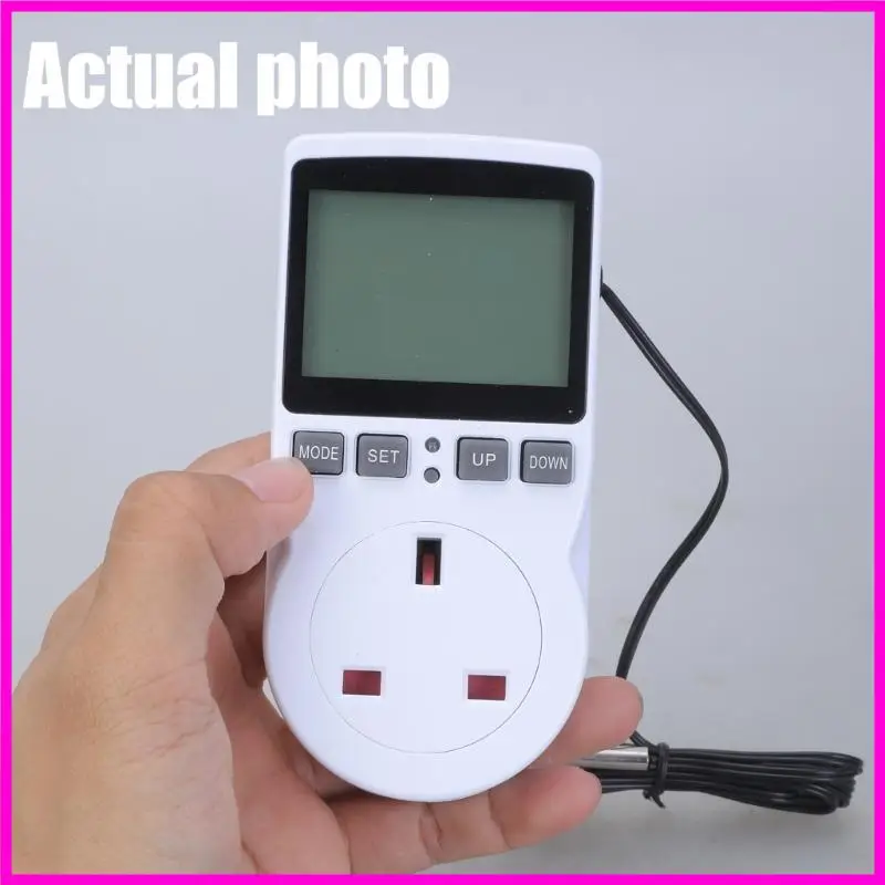 

57BE Advanced Temperature Controller Plug In Thermostat With Backlit Display For Home