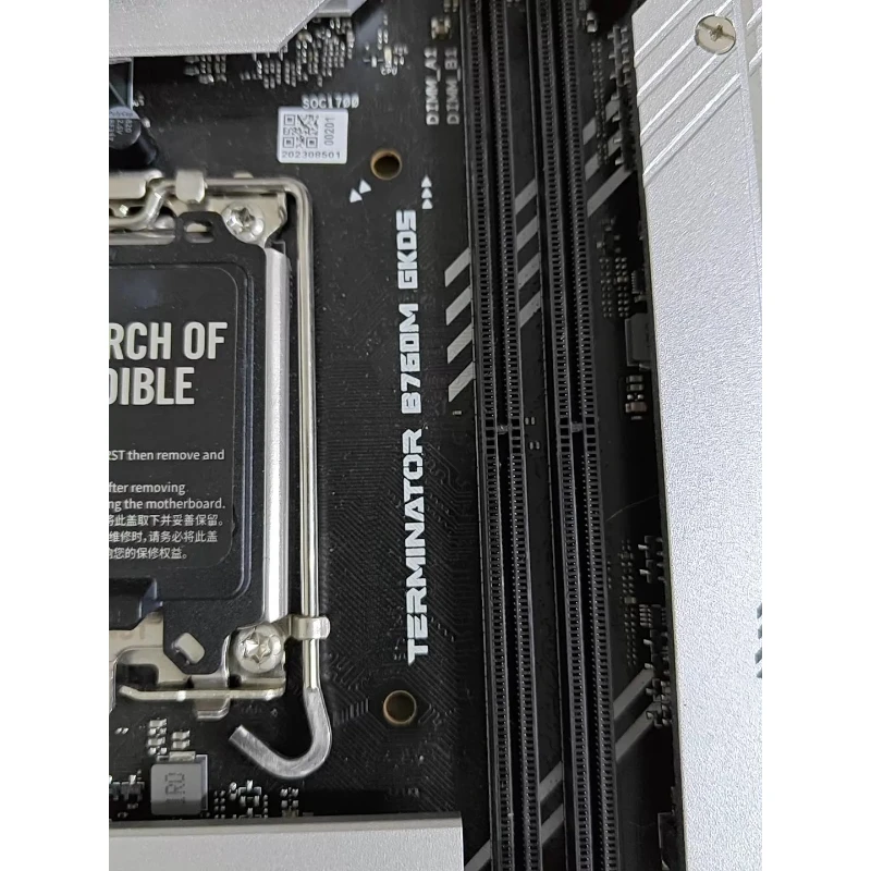 for MAXSUN B760M GKD5 LGA1700 Motherboard 12/13/14th Gen Core DDR5 Dual M.2 Slots No WiFi Used Board With Original I/O Shield