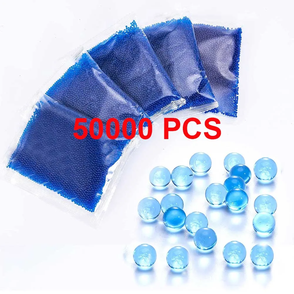 5 Pack 50000PCS Toy Gun Bullets Gel Balls Blaster Ammo 7-8 mm Water Balls Beads Gel Blaster Gun Kids Toys