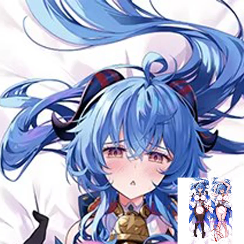 

Dakimakura Anime Ganyu Double-sided Pillow Cover Print Life-size body pillows cover Adult pillowcase 2024