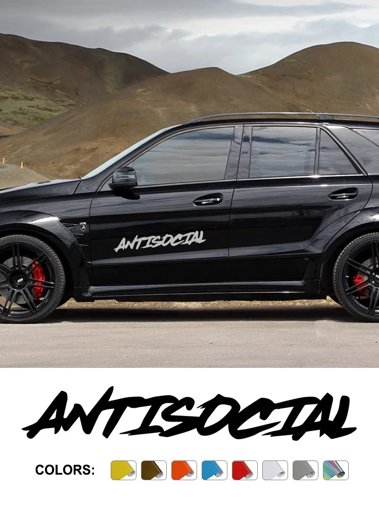 Autocollant de pare-brise de voiture de différentes tailles, style créatif antisocial, décor de fenêtre de moto en vinyle, accessoires de réglage automatique