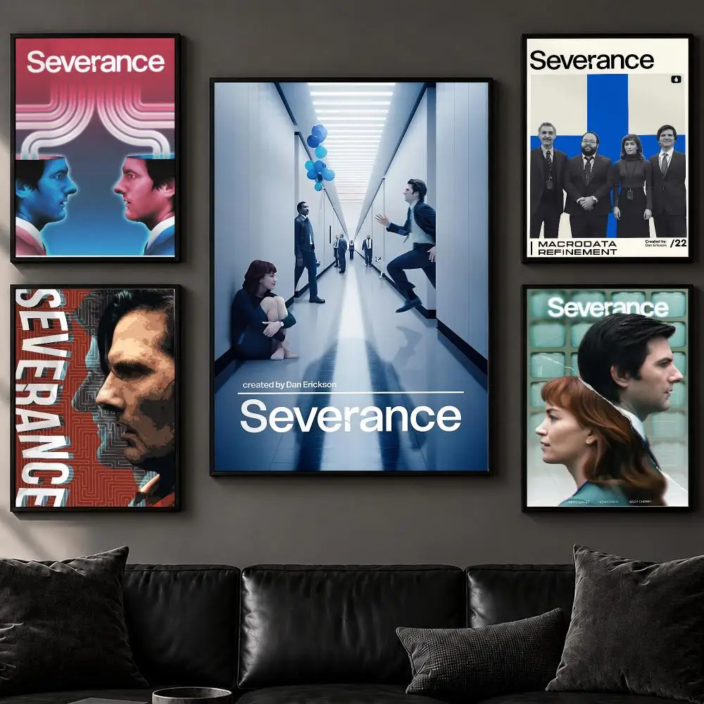 Drama S-SeveranceS Poster Art  Self-Adhesive No Glue Residue Wall Decor for Bedroom Living Room