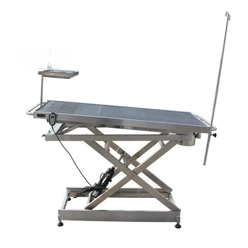 Veterinary Instrument Variable Tilt Animal Operating Table 304 Stainless Steel Pet Surgery Table for Veterinary Hospital Use