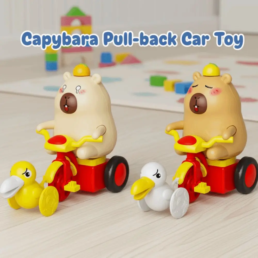 Wind-up Capybara Pull-back Car Toy Cartoon Funny Capybara Clockwork Doll Toys Seagull Cute Capybara Figure Toy Kids Children