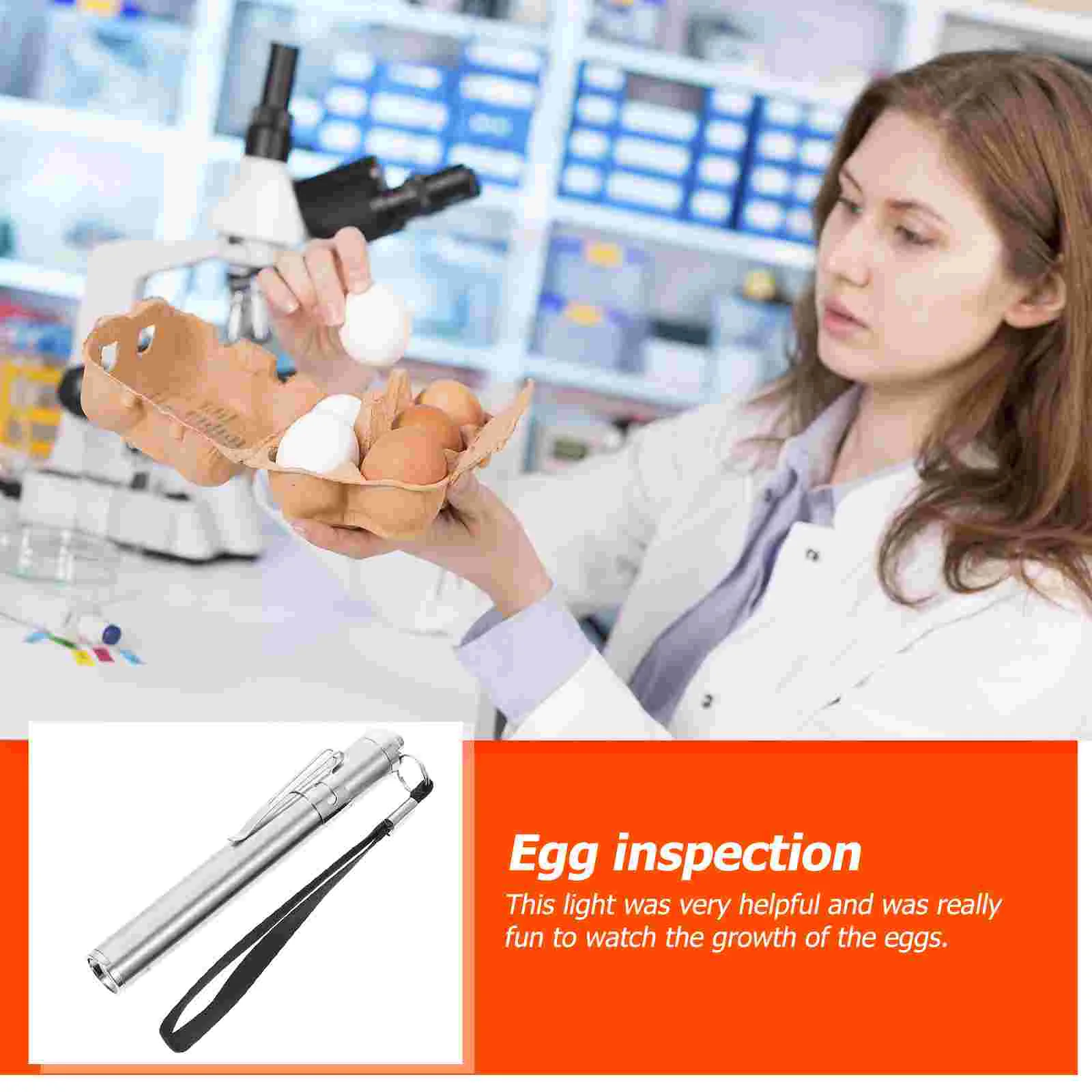 Egg Canister Testing Light Eggs LED Tester Candling Lamp Checker Professional Candler Incubation Chick Flashlight Special