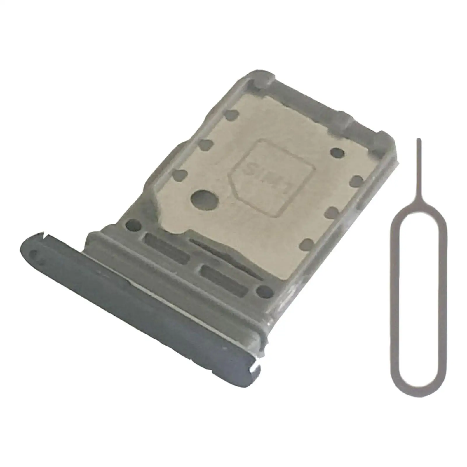 Dual Sim Card Tray Holder High Performance Direct Replaces Cell Phone Card Slot for Samsung S21+Plus 5G with Needle Parts