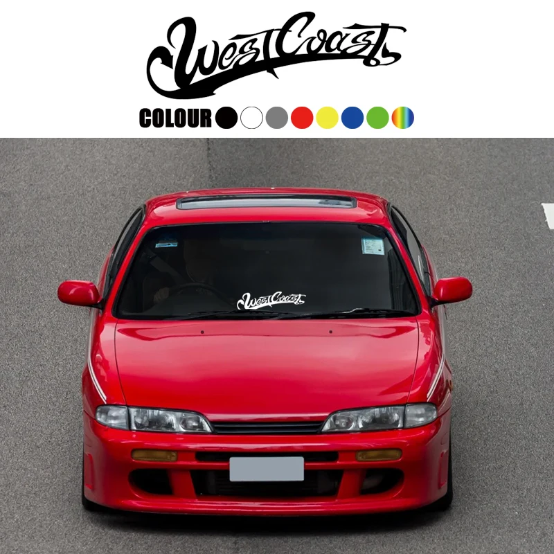 

WestCoast Car Vinyl Sticker JDM Decal Car Front Windshield Decoration Sticker Auto Waterproof Accessory