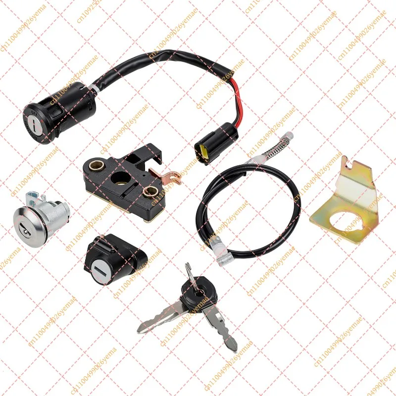 Electric Dirt Bike Ignition Key Switch Set, Motorcycle Power Control Replacement
