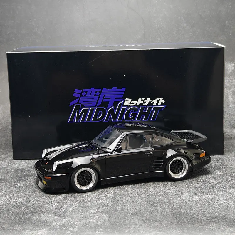 Autoart 1:18 Midnight 930 Turbo Blackbird JDM Simulation Limited Edition Alloy Metal Static Car Model Toy Gift