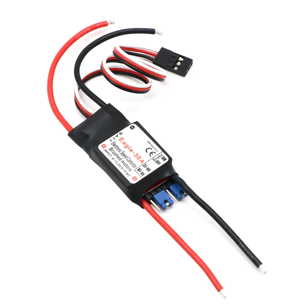 Eagle 20A/30A 2-3S Brushed ESC Speed Controller 5V/1A BEC 2kHz PWM For RC 370 380 390 280 270 Airplane Toys