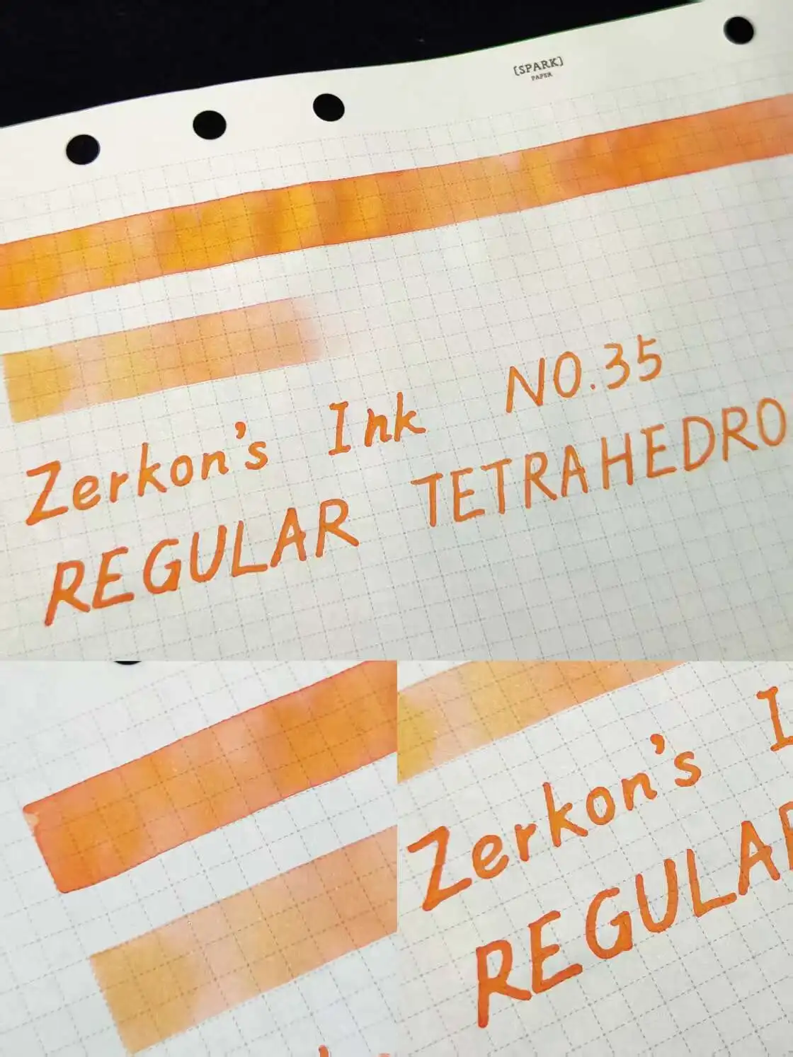 Zerkon Ink NO.35[REGULAR TETRAHEDRON]Ink Chromatography Ink Stationery
