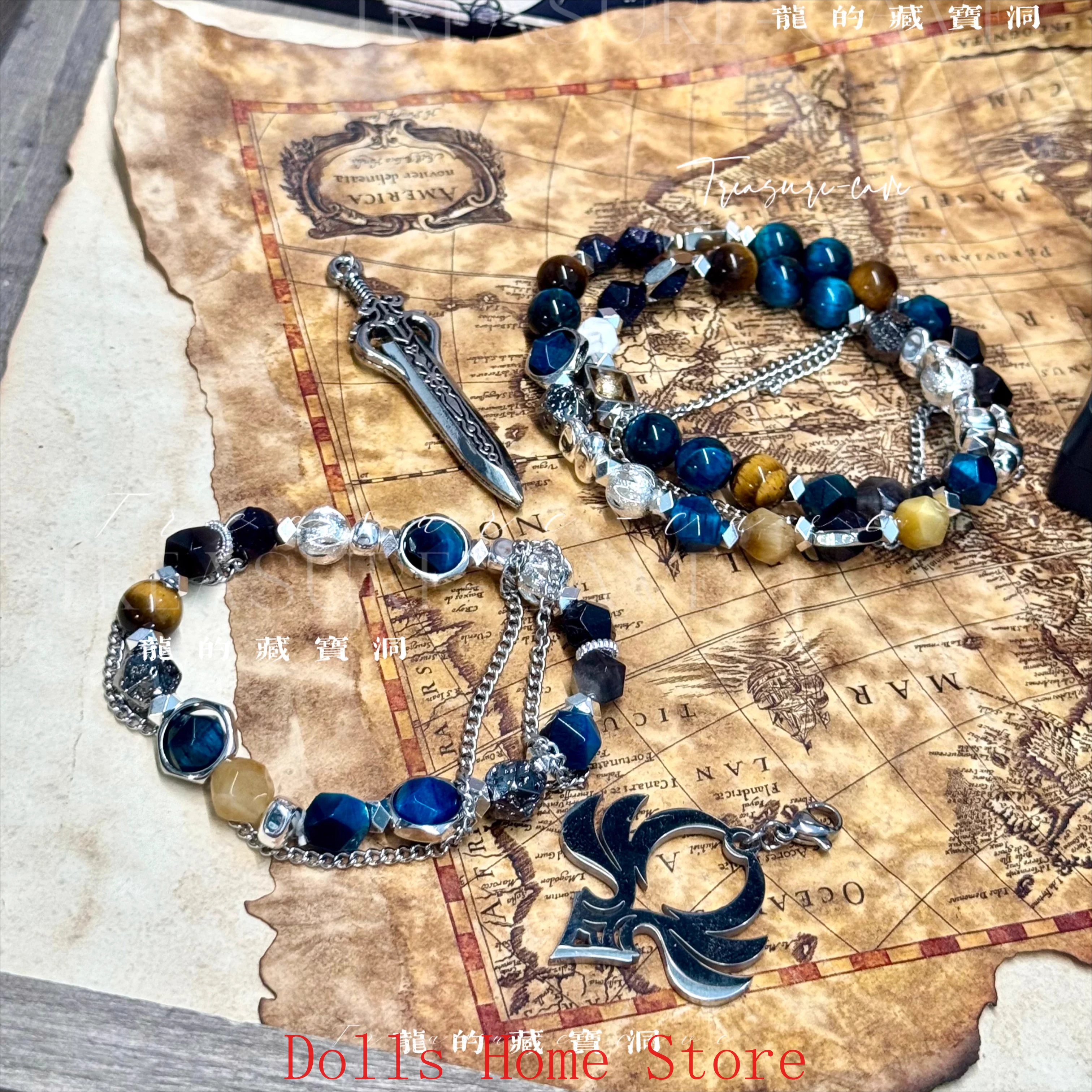 

Браслеты ручной работы из бисера Game Varka Genshin Impact для косплея, цепочка на руку, подарок для фанатов аниме на День рождения и Хэллоуин