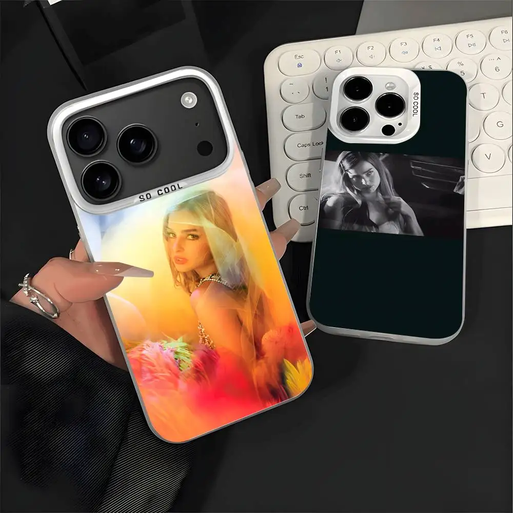 

A-Addison R-Rae singer For iPhone 17,16,15,14,13,12,11,Mini,Pro,E,SE4,XS,MAX White Shockproof Candy Matte Cover
