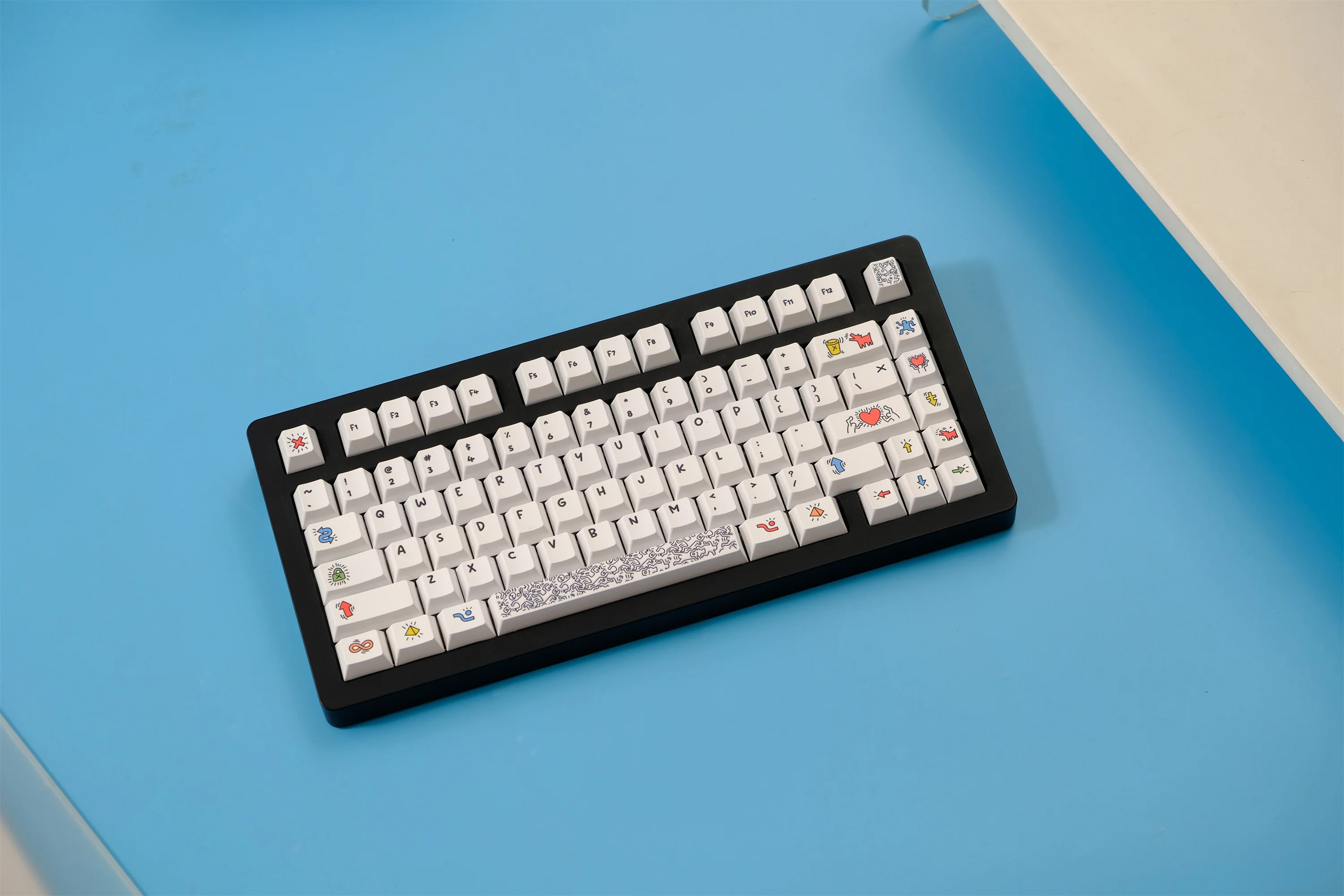 Graffiti Keycaps 151 Keys PBT Material Keycaps CHERRY Profile DYE-SUB For MX Switch Wooting Mechanical Keyboard ISO ANSI Layout