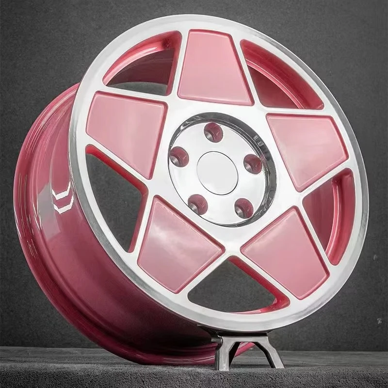 

High Quality Pink Monoblock Structure Forged Custom Aluminum Alloy Wheel 17inch 18inch 19inch 20inch 5x100 5x110 5x114.3 5x120