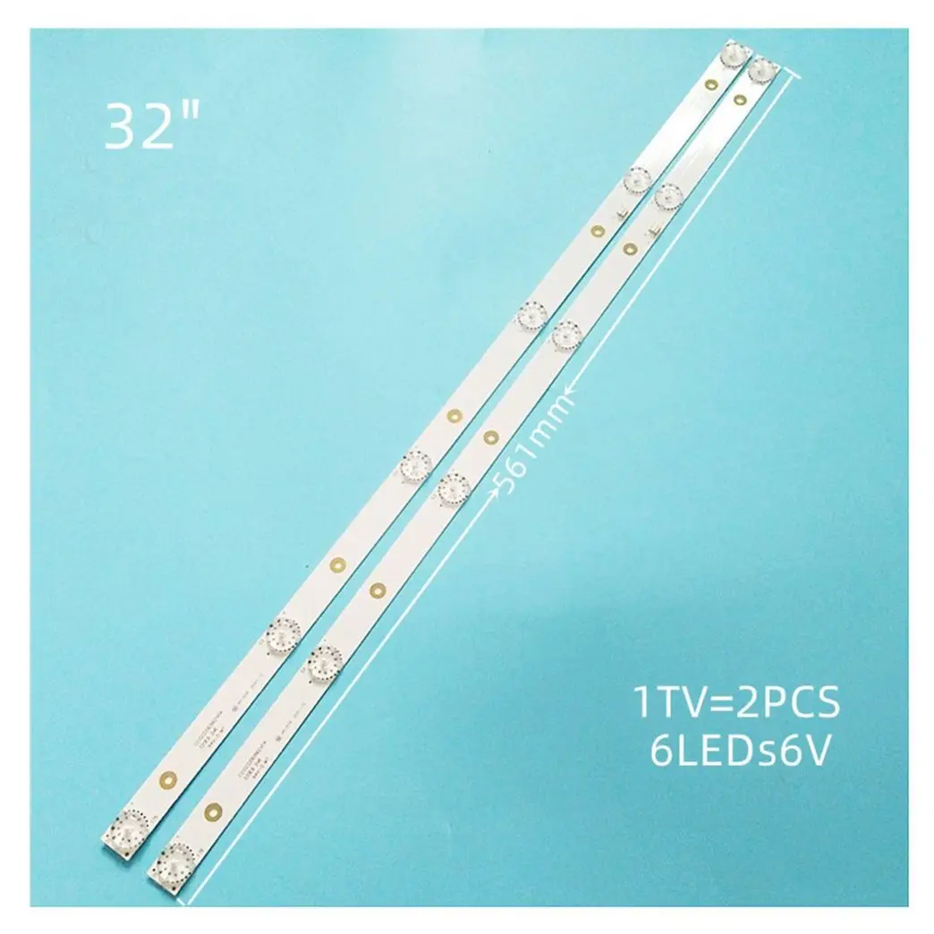 

LED Backlight Strip(2)For 32HT101X 32LED02T2M 32LED03T2M LE-8822A HV32MXC200X-B SM315TWD602 CC02320D562V08 CC02320D562V04 32E9