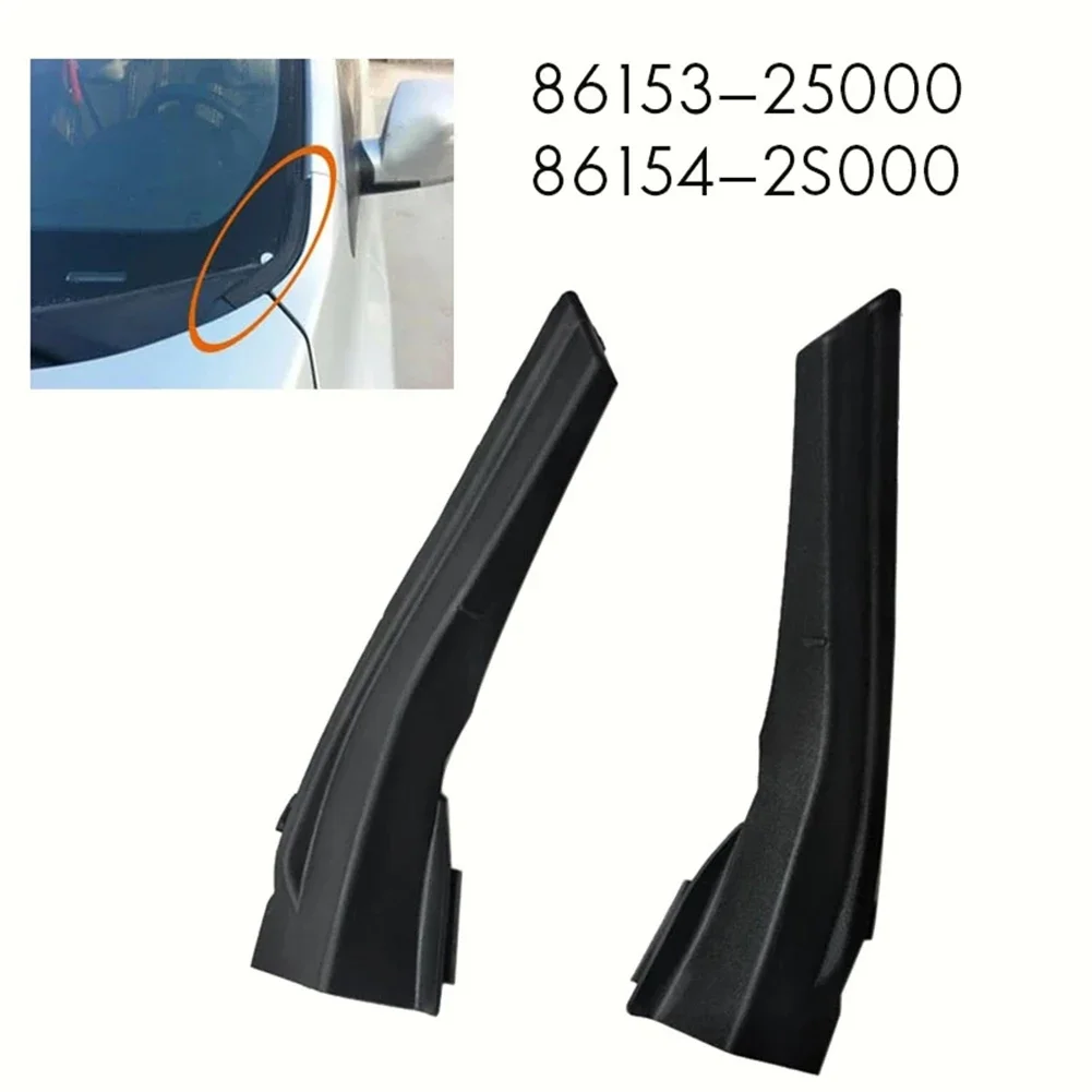 2Pcs Front Windshield Wiper Cover Plate L+R Water Deflector Cowl Plate For Hyundai Ix35 Tucson 861532s000 861542s000