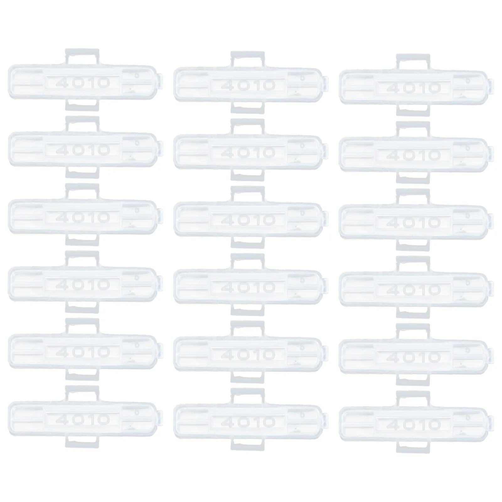 

100pcs Cable Identification Box Waterproof Tags Labeling Stickers Number Basket Holders Plastic Name Case Durable Resistant