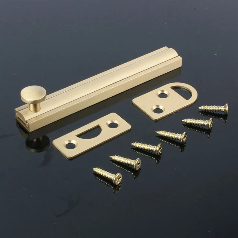 실버 블랙 슬라이딩 문짝 볼트, 구리 슬라이딩 문짝 볼트, 가구 문짝 하드웨어 액세서리, 51mm, 76mm, 102mm, 153mm, 204mm