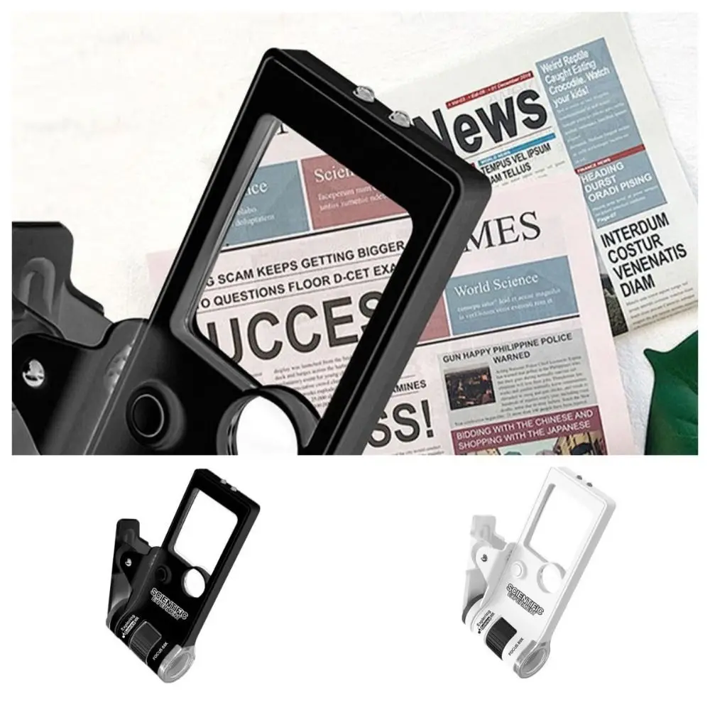 10-80x Zoom Magnifying Glass Flashlight Photo and Video Recording Handheld Microscope HD Durable LED Lighted Magnifier