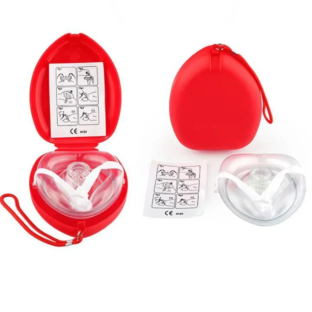 Car Rescue CPR Mask Emergency First Aid Masks Resuscitator One-Way Valve CPR Face Sheild Survival Mask Outdoor Survival Kit