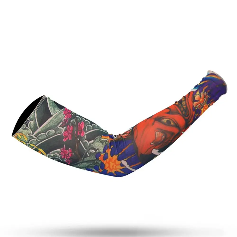 Sportswear New Outdoor Sport UV Protection Basketball Flower Arm Sleeves Sun Protection Arm Cover  Arm Sleeves