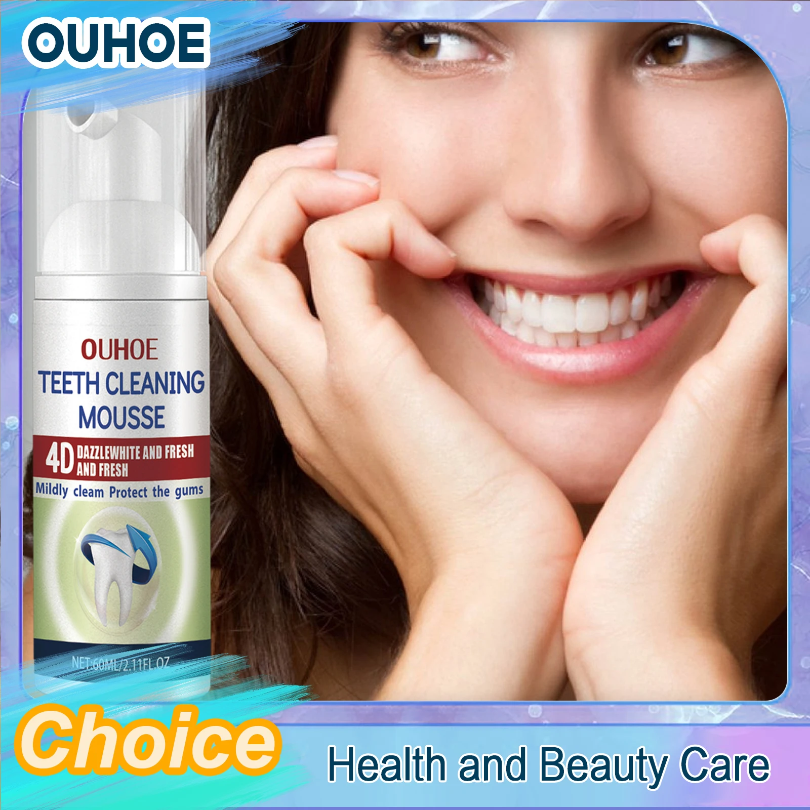 

Teeth Whitening Mousse Deep Cleaning Teeth Whitener Toothpaste Removes Stains Oral Hygiene Fresh Breath Dental Bleaching Product
