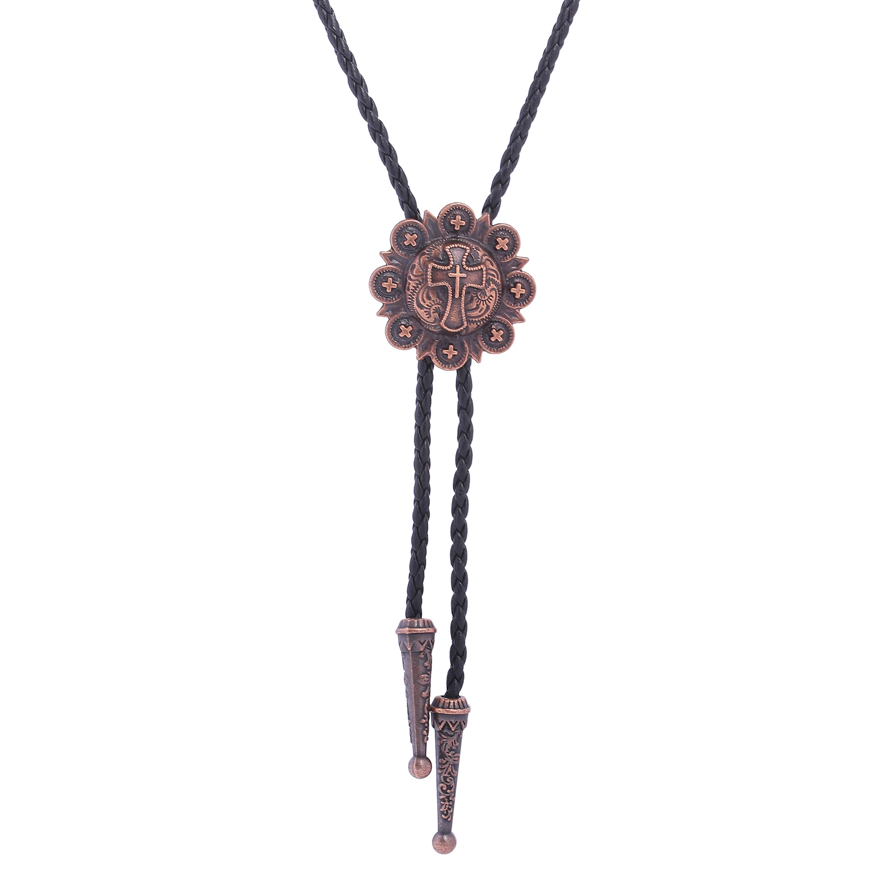 

Western Knights Cross Bolo tie