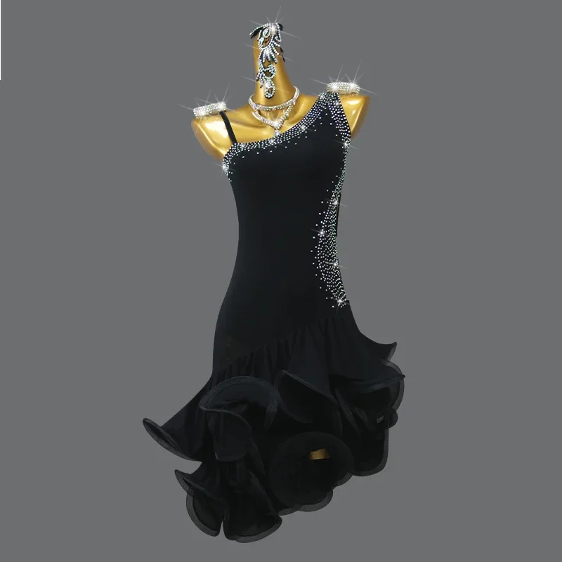 

Женская одежда-трапеция, женская одежда, платье для соревнований, юбки для бальных танцев, Женский костюм для тренировок и выпускного вечера