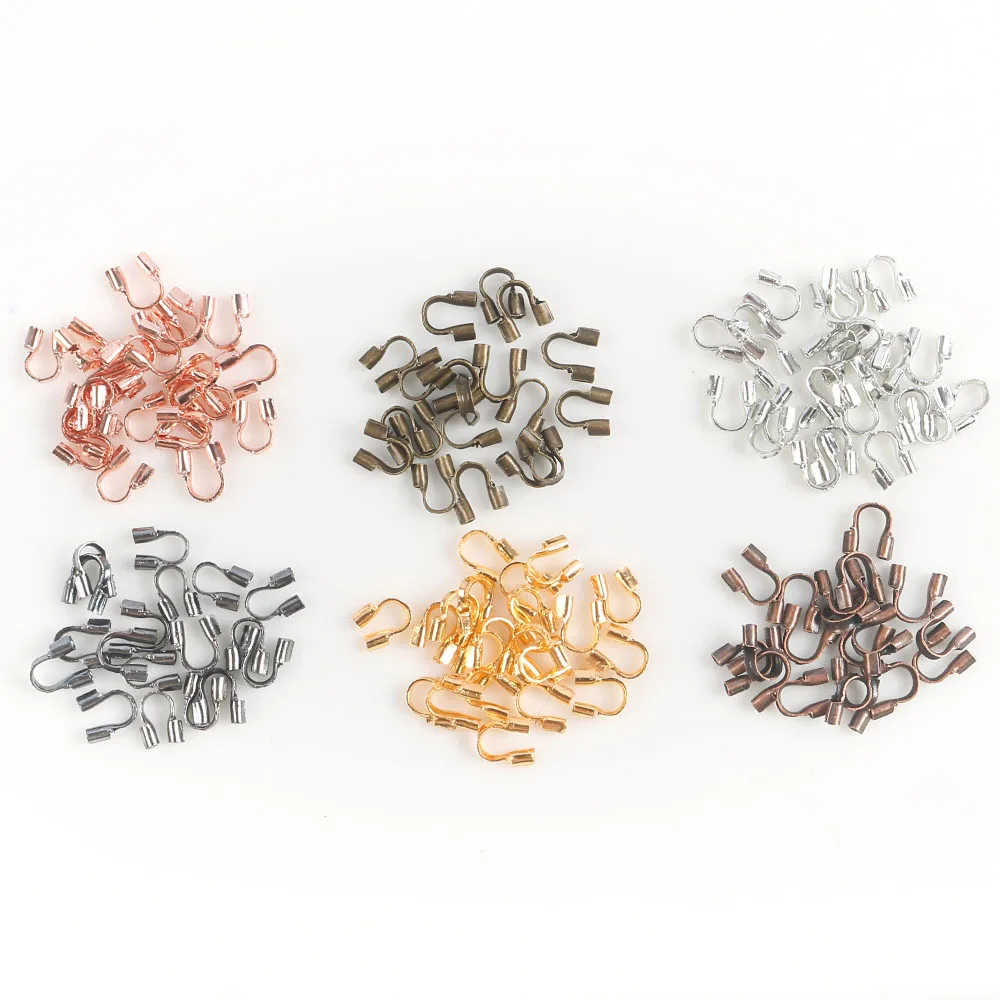 

200pcs 4.5x4mm U Shape Wire Protectors Protectors Loops Clasps Connector For Diy Jewelry Making