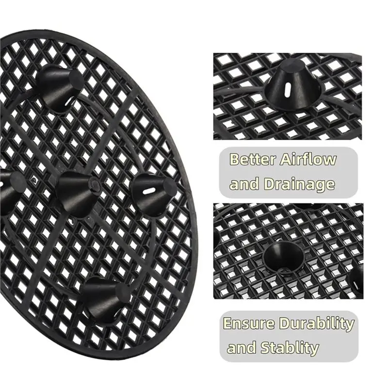 AB46-15 PCS Plant Level Pot Elevators PP Potted Plant Stands For Indoor Outdoor Deck Floor Protection