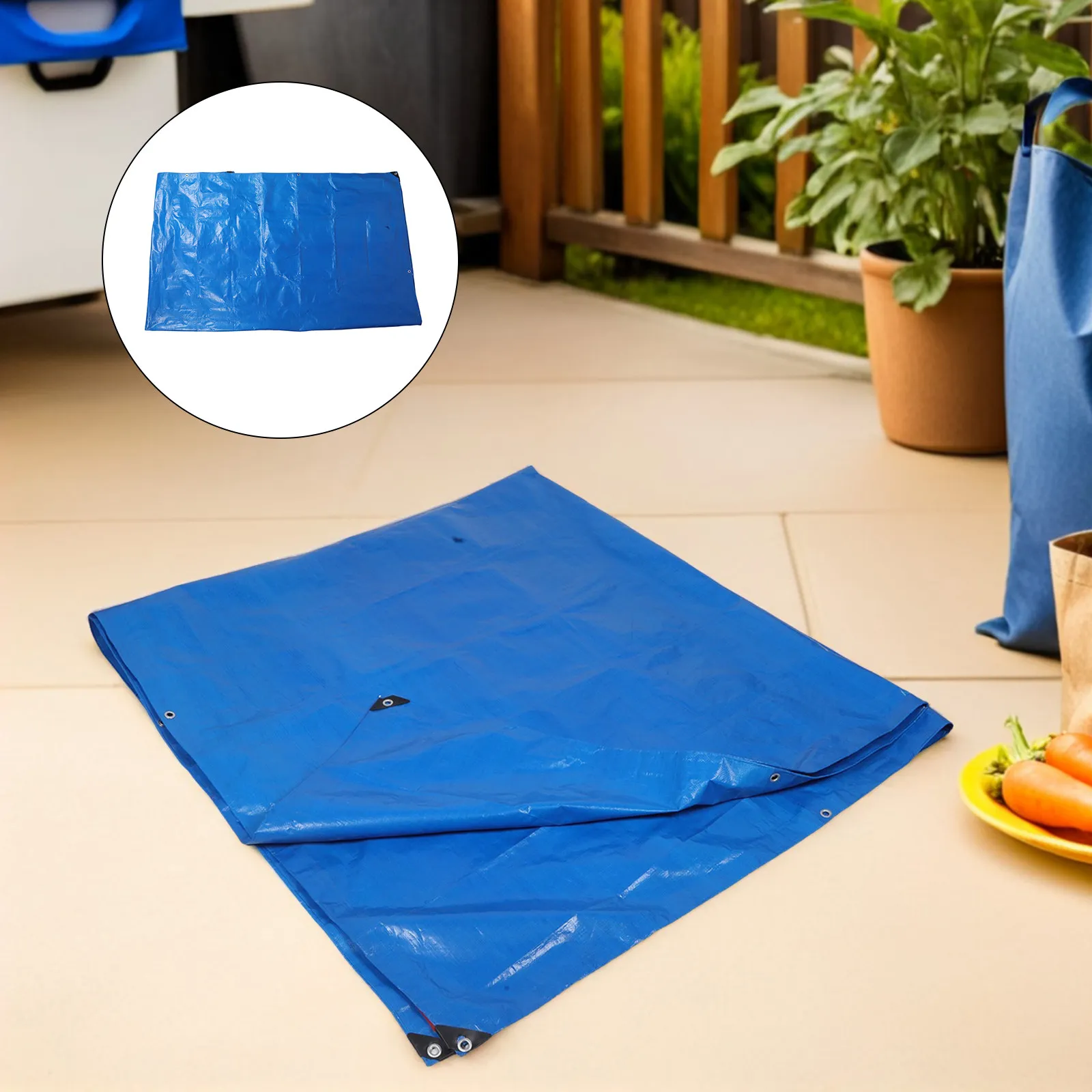 

Водонепроницаемый тент 4x3 м (13x9.9 футов) для улицы, сверхпрочный, УФ-стойкий, устойчивый к разрывам, для садовой мебели и укрытия для дров