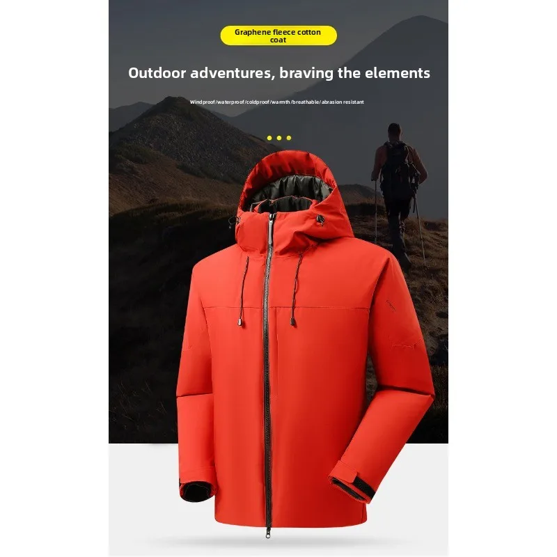 

Men's Outdoor High-quality Cycling Sports Jacket for Autumn Winter Comfortable Trendy Versatile Graphene Heating and Warm Jacket