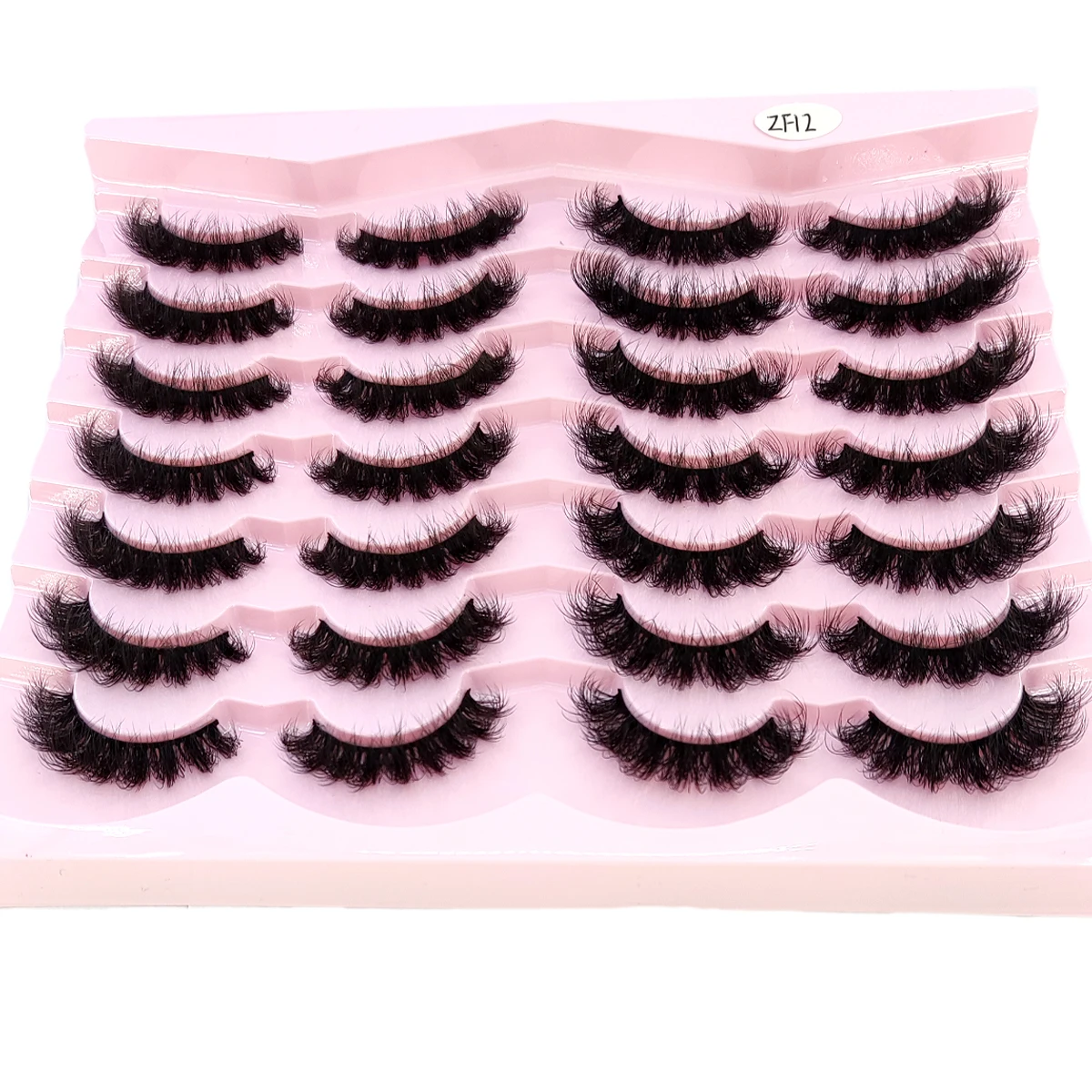 14 pairs of artificial mink eyelashes soft and fluffy false eyelashes dramatic and messy mink eyelashes cat eye eyelashes