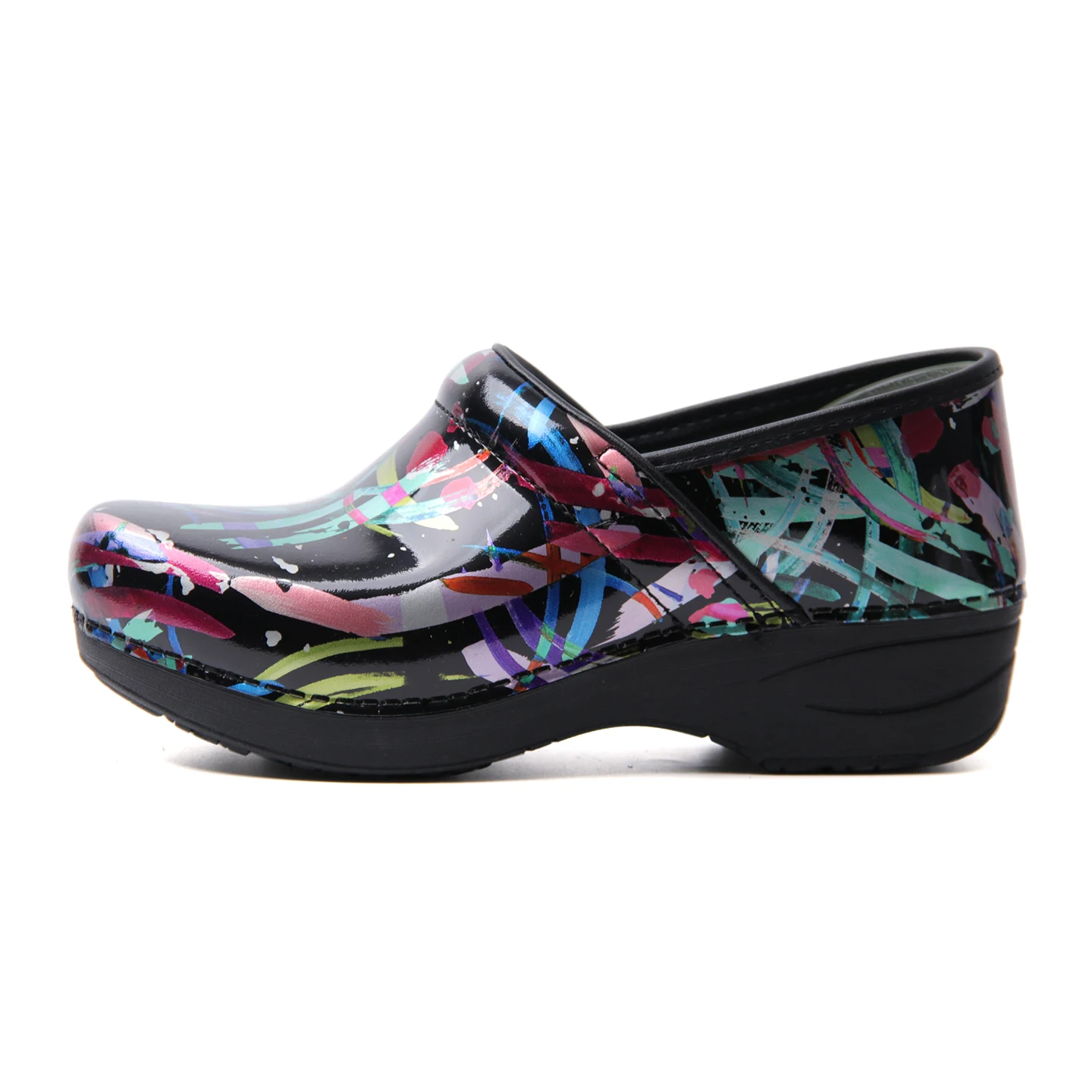 Leather Work Flats Women - Sepatu Clog Perawat Wanita Kulit Paten