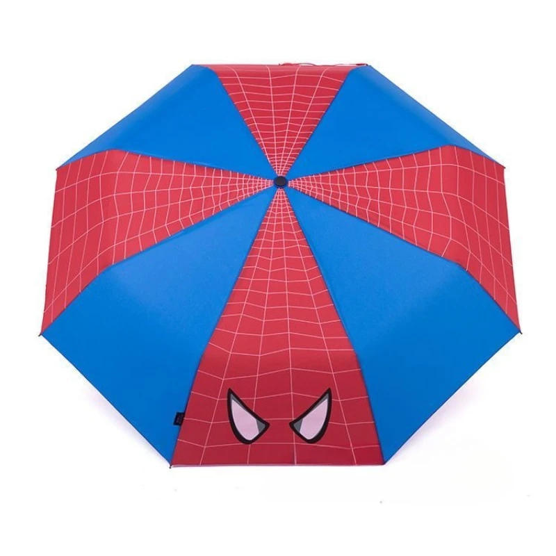 Les Avengers Marvel Spiderman personnalité dessin animé parapluie mode créative anime périphérique trois fois soleil et parapluie de pluie