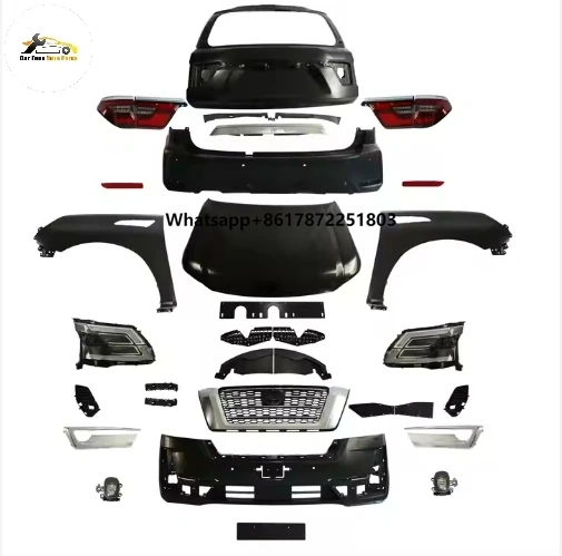 

High Quality PP ABS Car Body Kit Front Bumper Body Parts for Nissan Patrol Y62 2020 Easy Installation Upgrade Better Condition