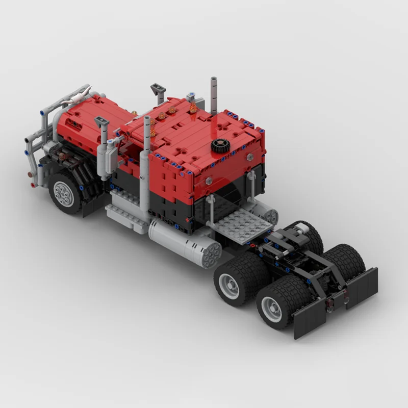 Новая статическая версия австралийского грузовика, модель прицепа для тяжелых грузовиков, детский набор игрушек, технологические строительные блоки