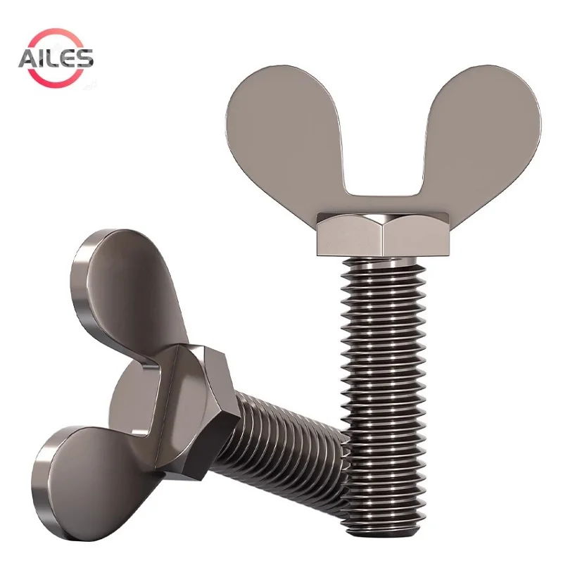 

TA2 Titanium Butterfly Screws Welded Wing Screws Hand Tighten Thumb Screws