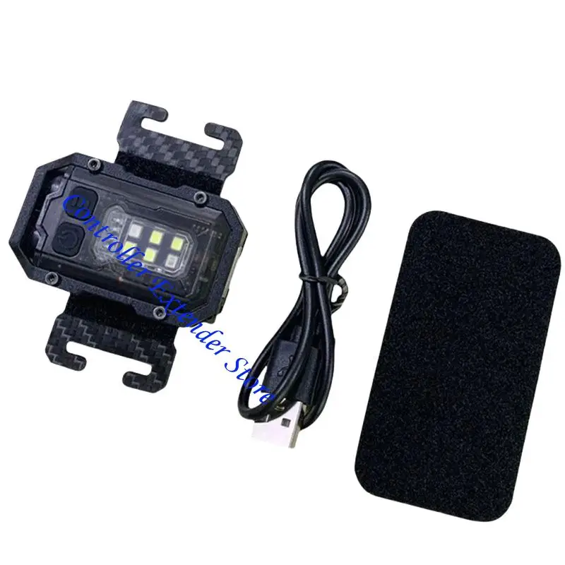 N84B Multipurpose Camping Flashlights For Helmets Backpacks Waterproof Base Light With Loopings Plate 1.5H