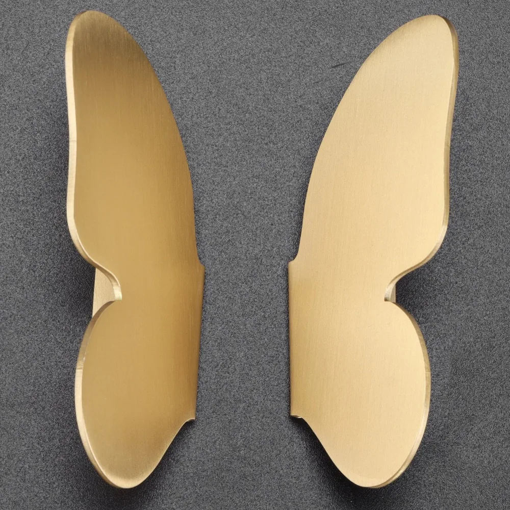 2set Luxury Brass Cabinet Knobs Gold Finish Single Hole Drawer Pulls Wardrobe Handles For Cabinets