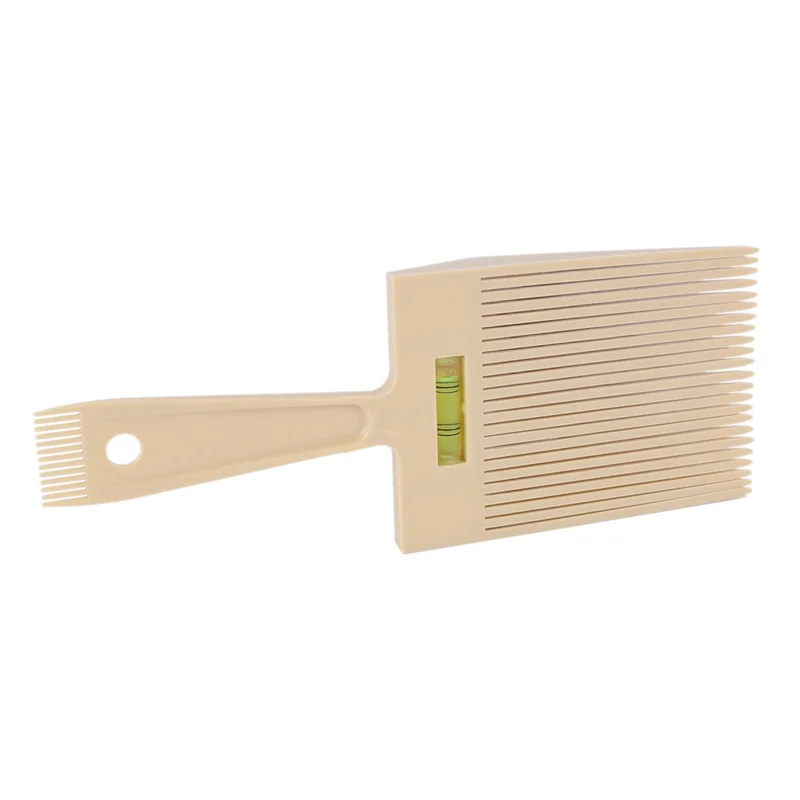 

WIND FLYING 2X Flat Top Guide Comb With Liquid Bubble Level Flattop Hair Flattopper Beige
