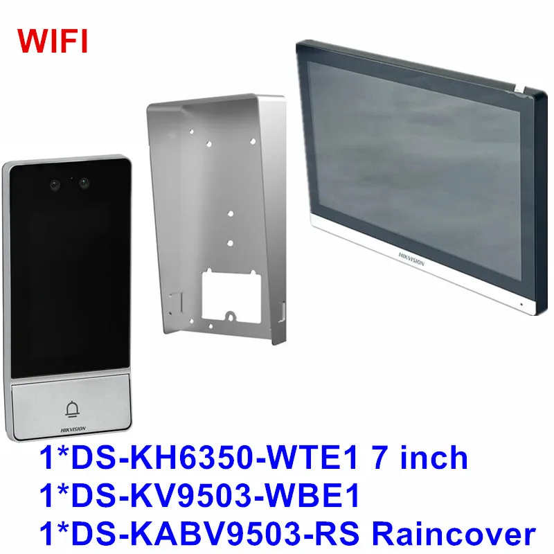 Imagem -05 - Hik Sistema de Vídeo ip sem Fio Reconhecimento Facial Door Station Poe Wifi Monitor Interior Capa de Chuva Ds-kv9503-wbe1 7