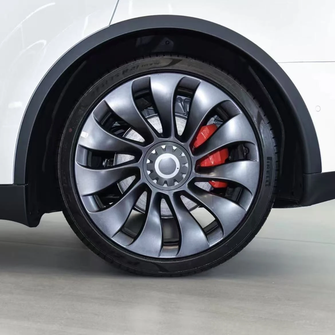 

for Tesla hub cover Model Y 21 inch wheel hub black center cover T logo