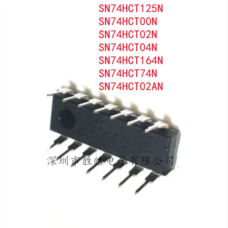 (5PCS) NEW SN74HCT125N / SN74HCT00N / SN74HCT02N / SN74HCT04N / SN74HCT164N / SN74HCT74N / SN74HCT02AN  Straight Into DIP-14  IC