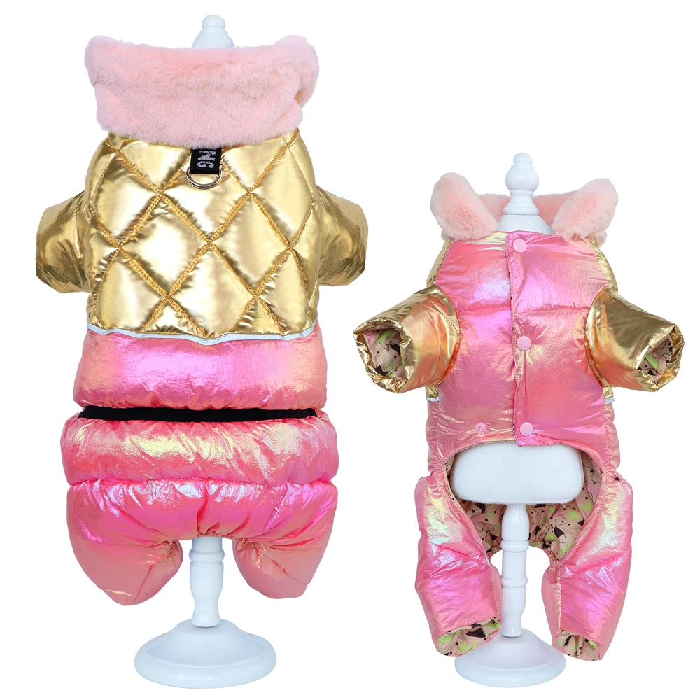 Thick Warm Pet Clothes Waterproof Winter Dog Coat Jumpsuit Pet Jacket Clothing Puppy Dog Clothes For  Chihuahua French Bulldog