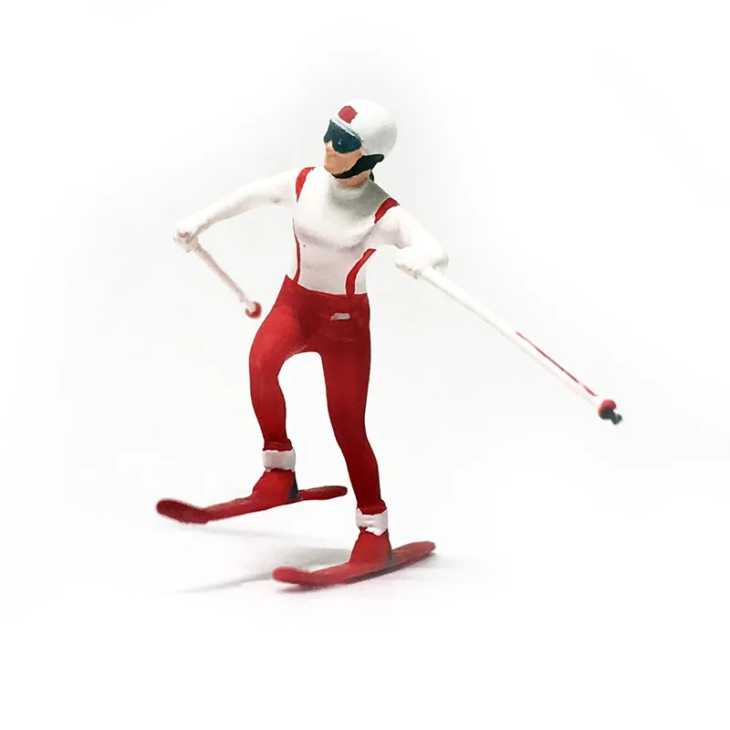 

1:64 Scale Resin Skiing Ice-skating Winter Sports Miniature Figure Diorama Model Scene Accessor DIsplay Decoration Holiday gifts