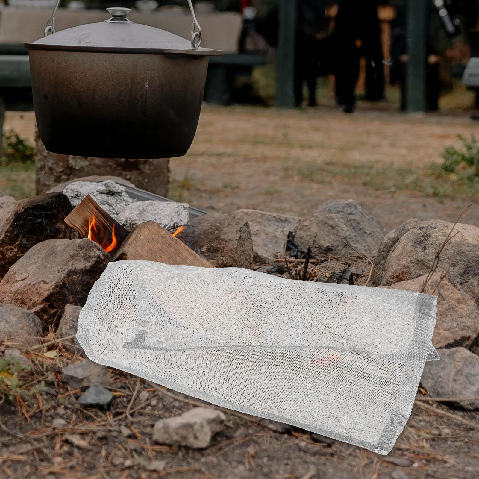 

Folding Fire Mesh Stainless Steel Portable Camping Bbq Grill Rack Reusable Bonfire Burning Net For Wood Charcoal