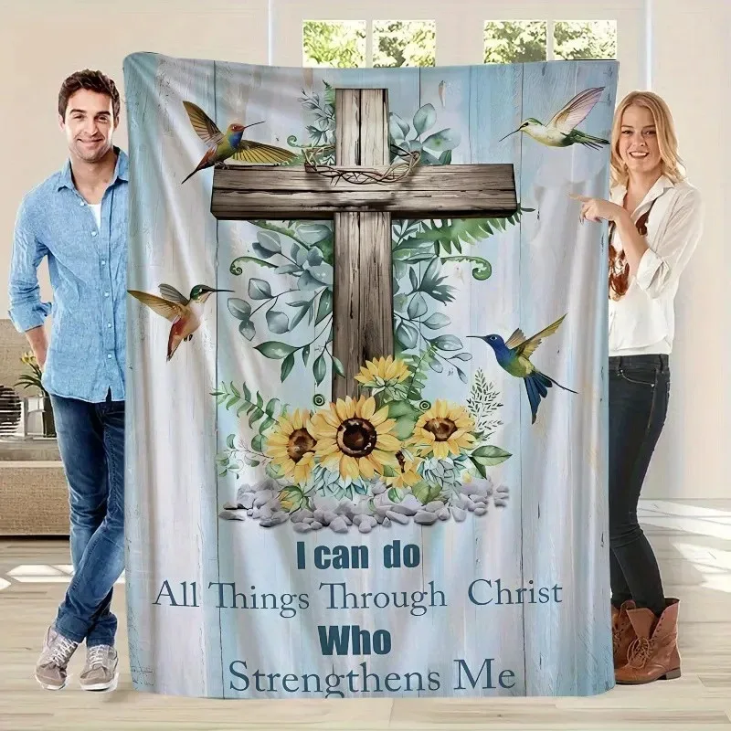 

Patriotic Blanket - 4th of July Print Flannel Throw