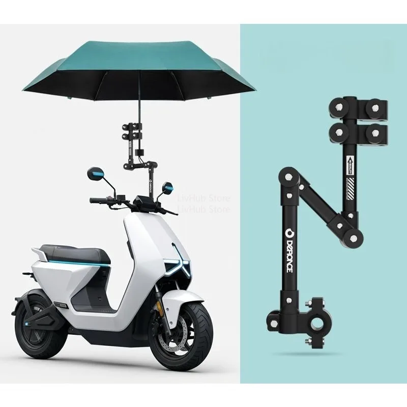 Summer Sturdy Hands Umbrella Attachment Easy To Install Umbrella Mount Stand for Holding Umbrella Motorcycles Electric Bikes